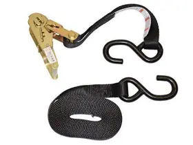 10936-12 Ancra 1 Inch X 12ft Tie-down Ratchet With Wide Handle And Coated S-hooks