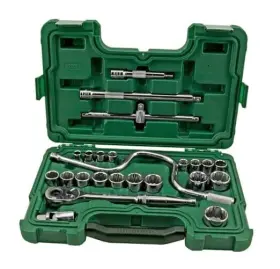 St09205u-02 Apex Tool Group 1/2 Inch Drive Industrial Heavy-duty Large 12-pt. Socket Set 24-piece Metric