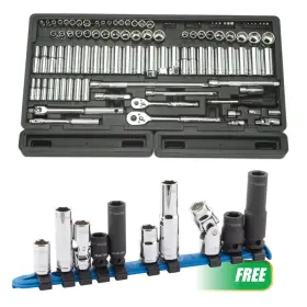 1380sa Atd Tools Buy 1 106 Pc. Sae/metric 1/4 And 3/8 Dr. Socket Tray Get 99210