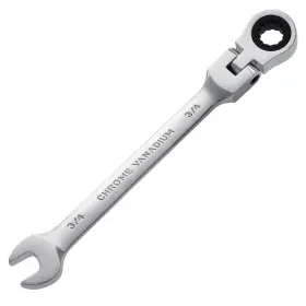 B4b Bang 4 Buck 791684205200 3/4 Wrench Flex-head Ratcheting Combination Inch Silver