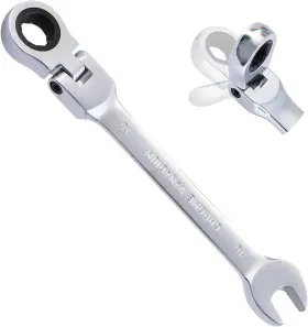 Bb-10914139 B4b Bang 4 Buck 10mm Ratcheting Combination Wrench Metric Flex Silver