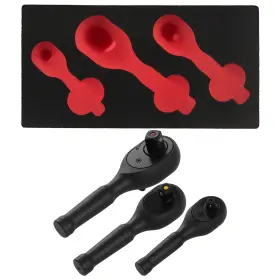 U6t5nb Bfo 3pc Quick Change Ratchet Set 1/4 3/8 1/2 Drive 72t Socket Wrench Tool Kit