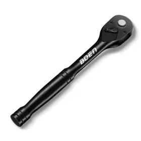 68309 Boen 1/2 Inch Drive Ratchet 72-tooth Quick-release Wrench 5-degree Black