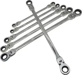 R004 Branded Metric 12 Sizes Extra Long Gear Ratcheting Wrench Set 8mm-19mm Made Of