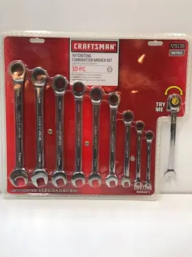 29138 Craftsman Combintion Ratcheting Wrench 10 Pc Metric Set