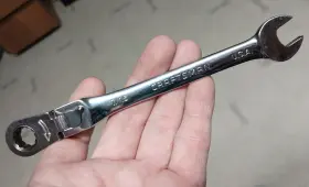 42472 Craftsman Usa 7/16 Inch Ratcheting Wrench Locking Flex Head Made In