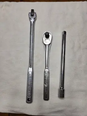 44132 Craftsman 44809 44201 1/2 Inch Drive Ratchet. Breaker Bar. Extension