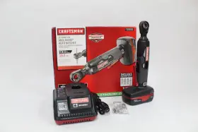 939558 Craftsman 19.2 Volt Lithium-ion Max Axess Auto Ratchet With 4 Sockets -