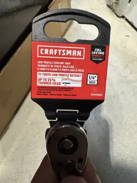 Cmmt86821 Craftsman 1/4 Inch 72 Tooth Low Profile Ratchet