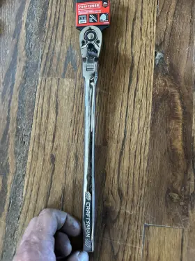Cmmt95759 Craftsman 3/8 In Flex-head Ratchet Wrench Extra Long Handle Steel Sae