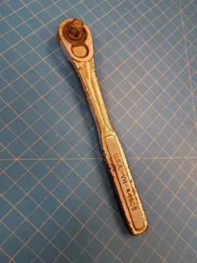 Vh-44808 Craftsman Usa Ratchet Vintage Mechanic Tool Ratcheting Wrench Handtool