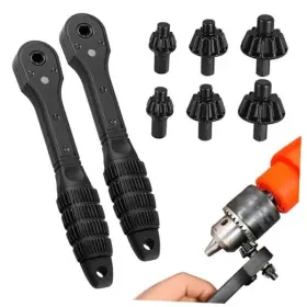 Bs0000 Dayinkes 2pcs Drill Chuck Key 3 In 1 Quick Release Ratchet Wrench