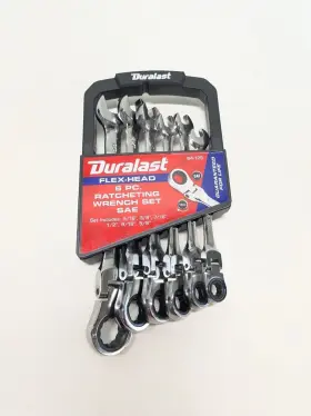 64-115 Dualast 64-125 Duralast 6 Pc Sae Ratcheting Wrench Set