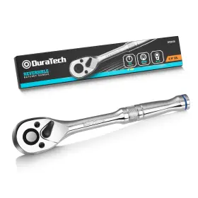 Duratech 820909693413 3/8-inch Drive Ratchet Quick-release Silver