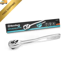 Duratech 820909693451 3/8-inch Drive Ratchet 90-tooth Wrench 3/8 Inch Silver