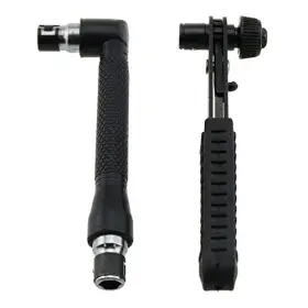 E-outstanding Rwrench-l-b1s E-outstanding Mini Ratchet Wrench Kit 1set Black 90 Degree Dual-drive Right