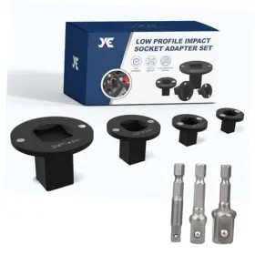 Spq01 Eyx Cn Socket Adapter Set 4pc Low Profile Impact For Tight Spaces - Fits Square