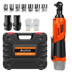 Dp-3220011sw Feytory/emdtool Cordless Right Ratchet Handle Wrench 3/8ftft 150nm Electric Us