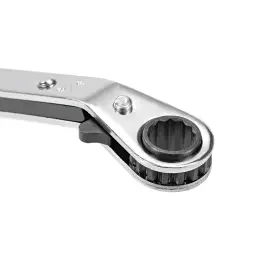 Fixinairp 617662629007 3/8 Inch X7/16 Reversible Ratcheting Wrench Offset Double Box End Cr-v For Repair