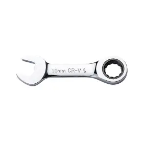 8495 Flzosper 10mm Metric Stubby Box End Head Geared Wrench 72-tooth Silver