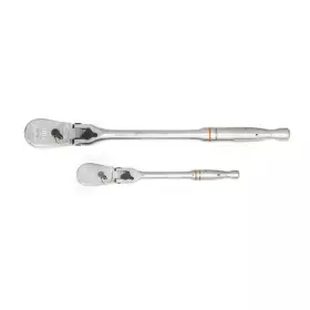 Gearwrench 445003963953 1/4 Inch And 3/8 Drive 90-tooth Locking Flex-head Teardrop Ratchet Set 2-pie