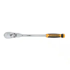 Gearwrench 445039112110 1/2 Inch Drive 90-tooth Dual Material Flex Head Teardrop Ratchet