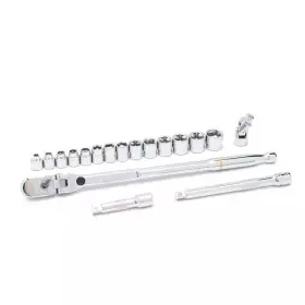 120xp Gearwrench 445049950979 3/8 Inch Drive Locking Flex-head Ratchet And Socket Metric Mechanics Tool S