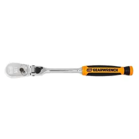 81016t Gearwrench 1/4 Inch Drive 90-tooth Dual Material Locking Flex Head Teardrop Ratchet