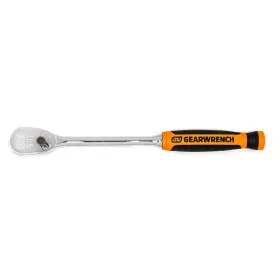 81029t Gearwrench 1/4 Inch Drive 90-tooth Long Handle Dual Material Teardrop Ratchet