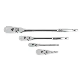 81230a-07 Gearwrench 4 Pc. Flex Handle Ratchet Set 84t - Silver
