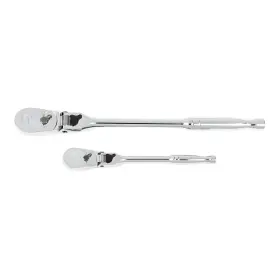 81274a-07 Gearwrench 2 Piece Drive 84 Tooth Locking Flex Pc. Silver
