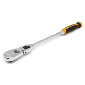 81371t Gearwrench 1/2 Inch Drive 90-tooth Dual Material Locking Flex Head Teardrop Ratchet With 17 Handle