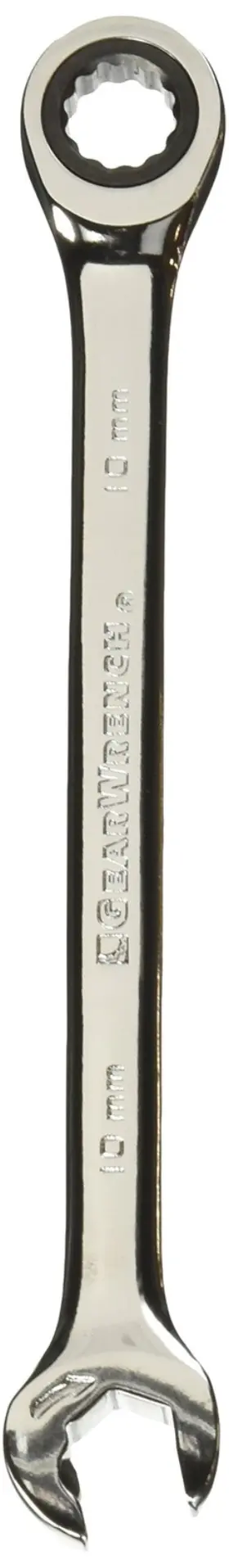 85510 Gearwrench 12 Pt. Open End Ratcheting Combination Wrench 10mm - Black