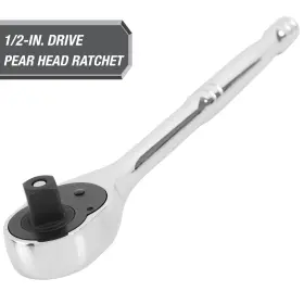 Greatnecksaw Mfg 445043180112 Hyper Tough Chrome 1/2 Inch Fit 72-tooth Pear Head Ratchet 5800v