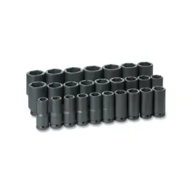 8026md Grey Pneumatic Impact Socket Set 3/4 Inches Drive Metric 6-point 8026md Grey Pneumatic Impact Socket Set 3/4 Inches Drive Metric 6-point