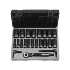 82222d Grey Pneumatic Duo-socket Impact Socket Set 1/2 Inches Dr 12-pt Deep