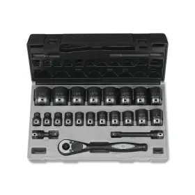 82622 Grey Pneumatic Duo-socket Impact Socket Set 1/2 Inches Dr 6-pt Std