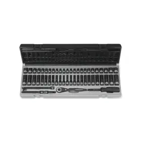 89253crd Grey Pneumatic Duo-socket Impact Socket Set 1/4 Inches Dr 12-pt Deep/std