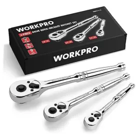 Hanzghou Greatstar Industrial Co.ltd 820909606826 1/4 Inch Drive Swivel Head Ratchet 72-tooth 270 Rotation Quick Release &
