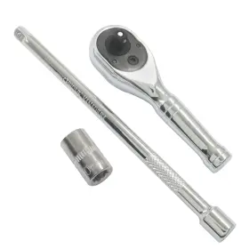 Harskiyer Zq20251114-405 1/4 Inch Drive Ratchet Wrench 72-tooth Silver