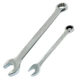 Zq241121-707 Harskiyer 18 Mm Ratcheting Wrench Set 2 Pieces Metric 0.71 Inch Silver