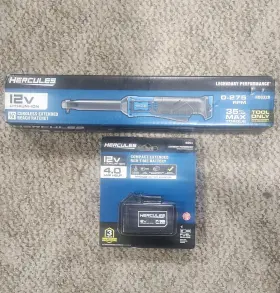Hd032b Hercules Hdo32b New 12v Cordless Extended 1/4 Ratchet Power Tool With Battery