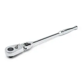 H100c12flratn Husky 1/2 Inch Drive 100-position Chrome Locking Flex-head Ratchet