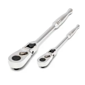 H100flrat2pccb Husky 3/8 And 1/2 Inch Drive Flex Lock Ratchet Set 2-piece