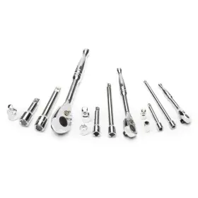 Hdtacc14pc Husky 1/4 Inch 3/8 And 1/2 72-tooth Ratchet Accessory Set In 14-piece