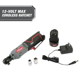 Hyper Tough 820909988045 12v Max Lithium-ion Cordless 3/8-inch Ratchet With 1.5ah Battery