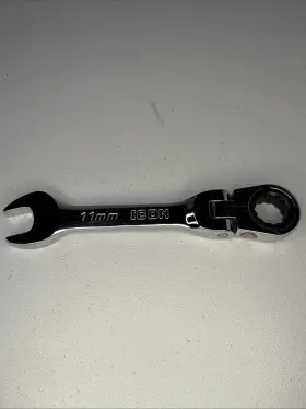 Wrstfm11 Icon Stubby Flex 11mm Metric Ratcheting Wrench 5 Inch Long