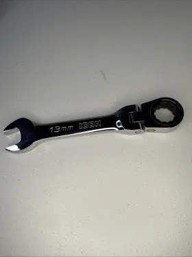 Wrstfm13 Icon Pro Stubby Flex 13mm Metric Ratcheting Wrench 5-1/41/4 Inch Long