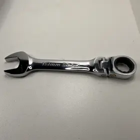 Wrstfm19 Icon Pro Stubby Flex Metric Ratcheting Wrench 19mm 7 Inch Long