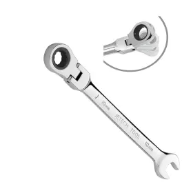 Jet-gra-10 Jetech 10 Mm Flex-head Ratcheting Combination Wrench Industrial 10mm Silver